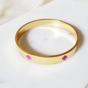 { Kate Spade } Gold and Pink Bangle